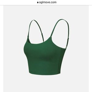 NWT OGL U-Neck Bra Top Bush Green M